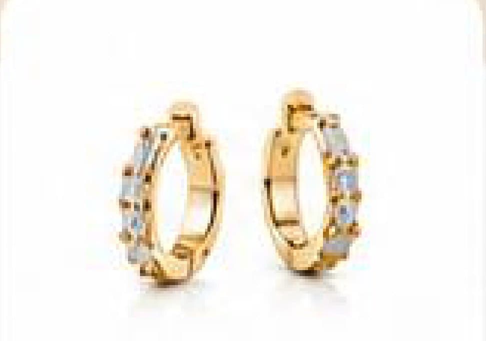 Aurelia diamond hoops