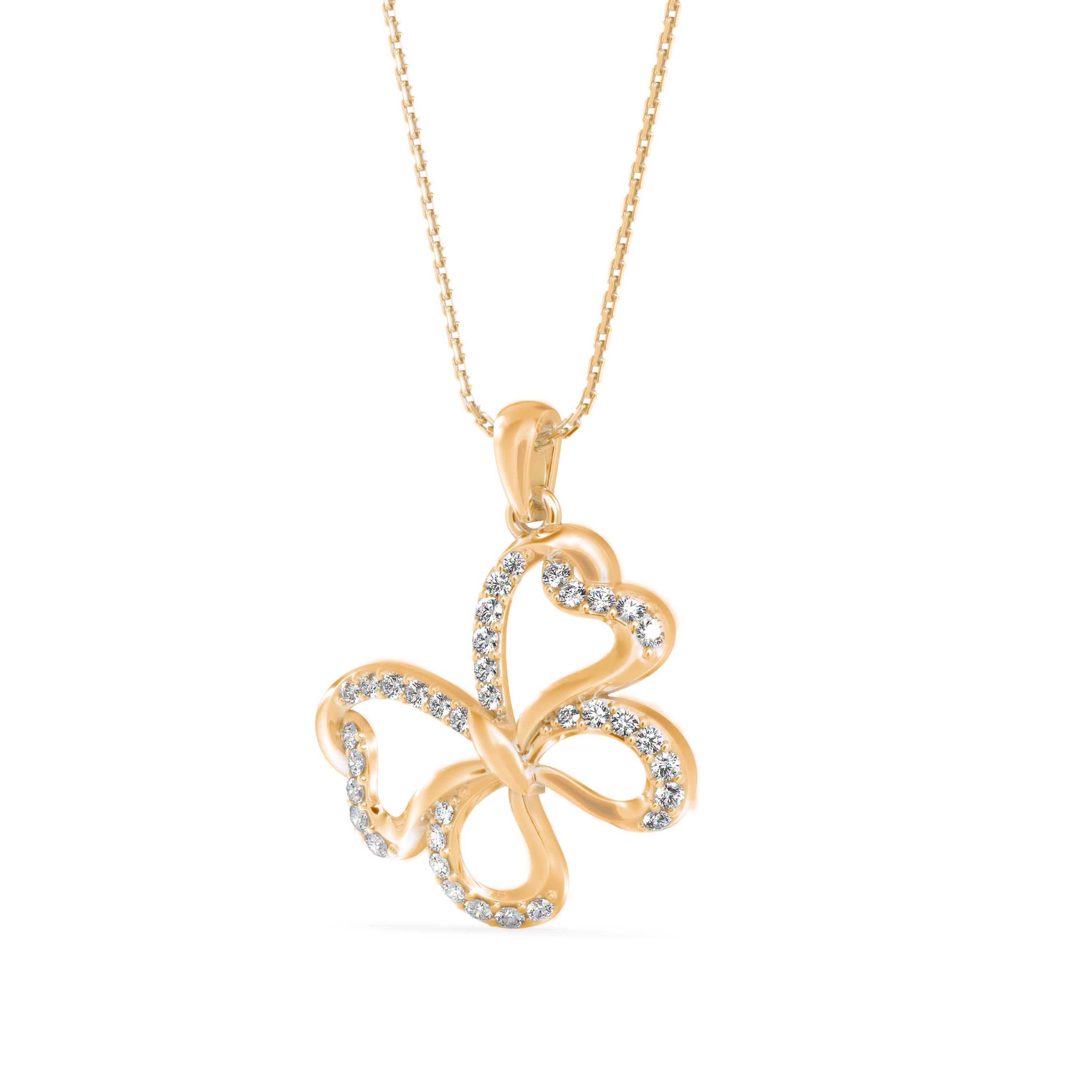The Metamorphosis 0.35ct Lab-Grown Diamond Butterfly Pendant