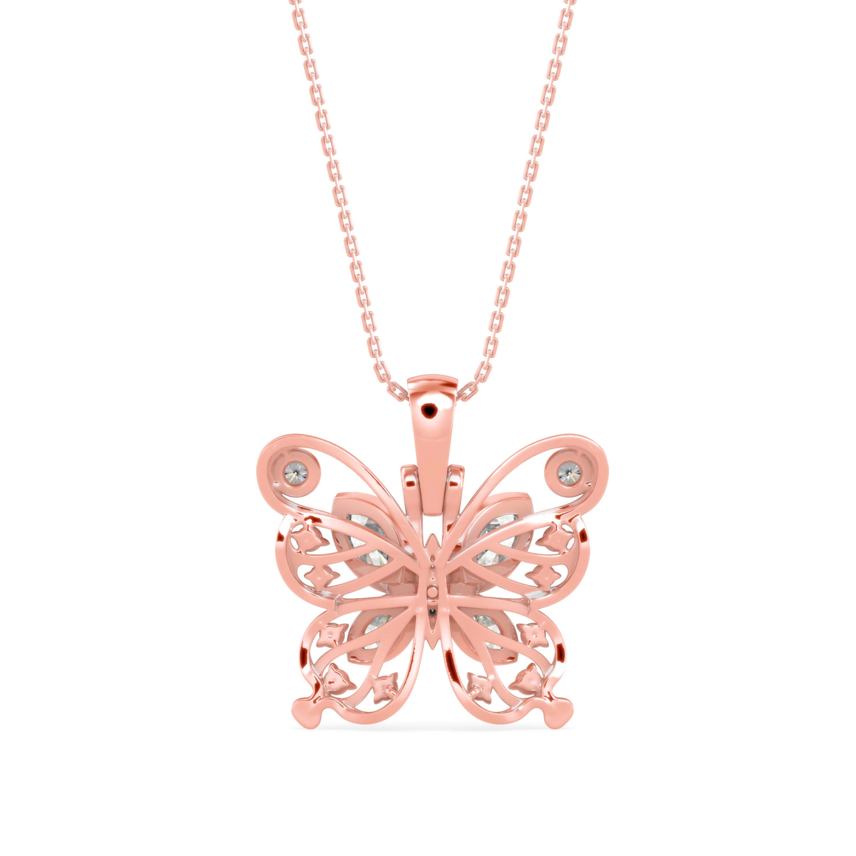 The Monarch 0.97ct Lab-Grown Diamond Butterfly Pendant