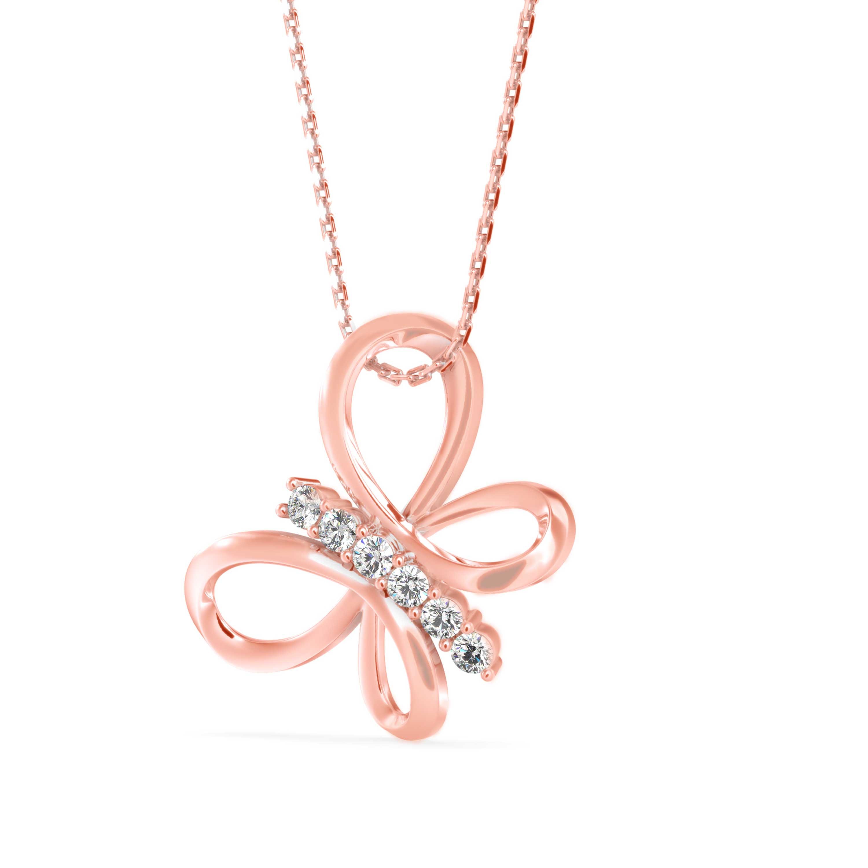 The Serenade 0.20ct Lab-Grown Diamond Butterfly Pendant