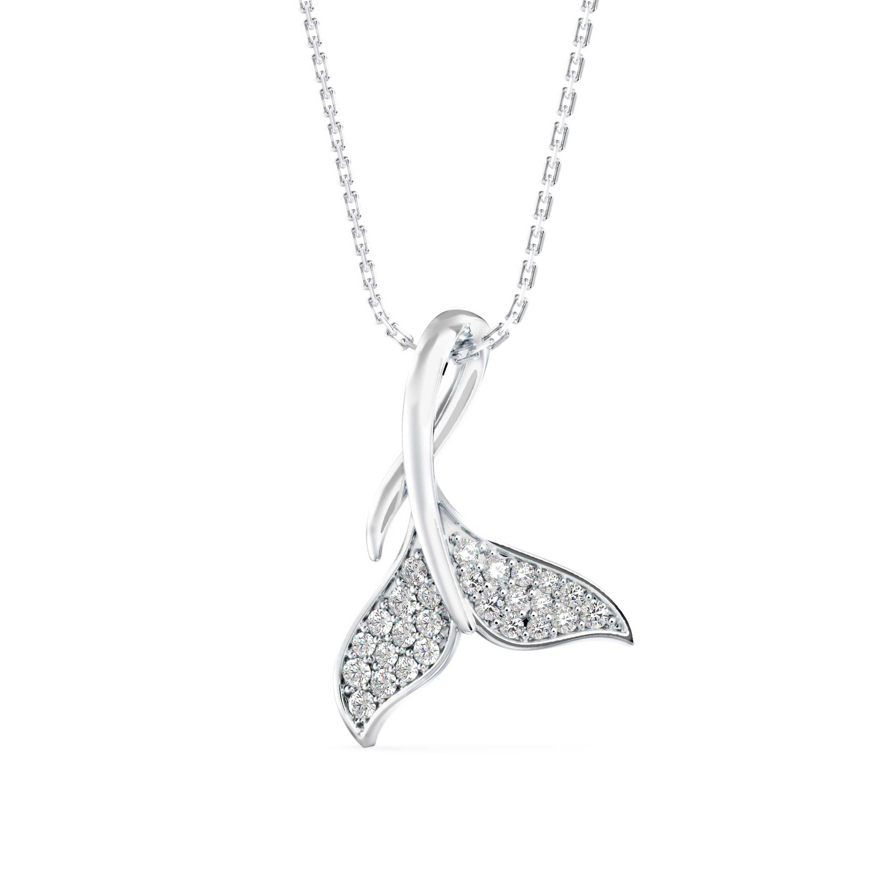 The Siren Tail 0.16ct Lab-Grown Diamond Pendant