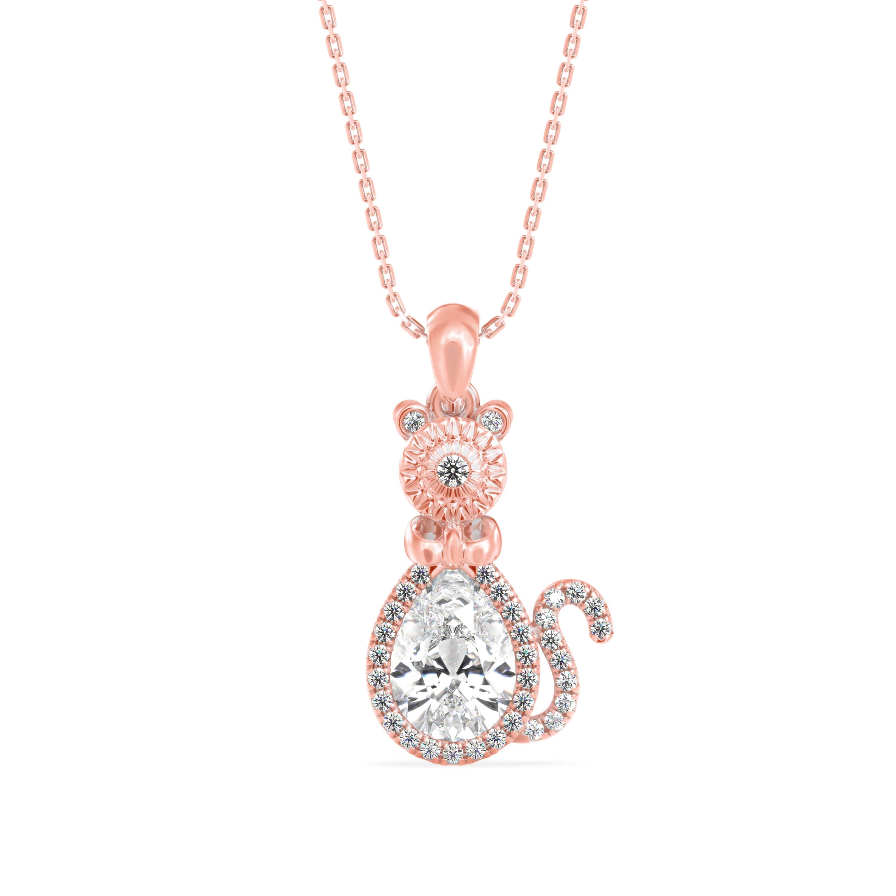 The Lumina Cat 2.00ct Lab-Grown Diamond Pendant
