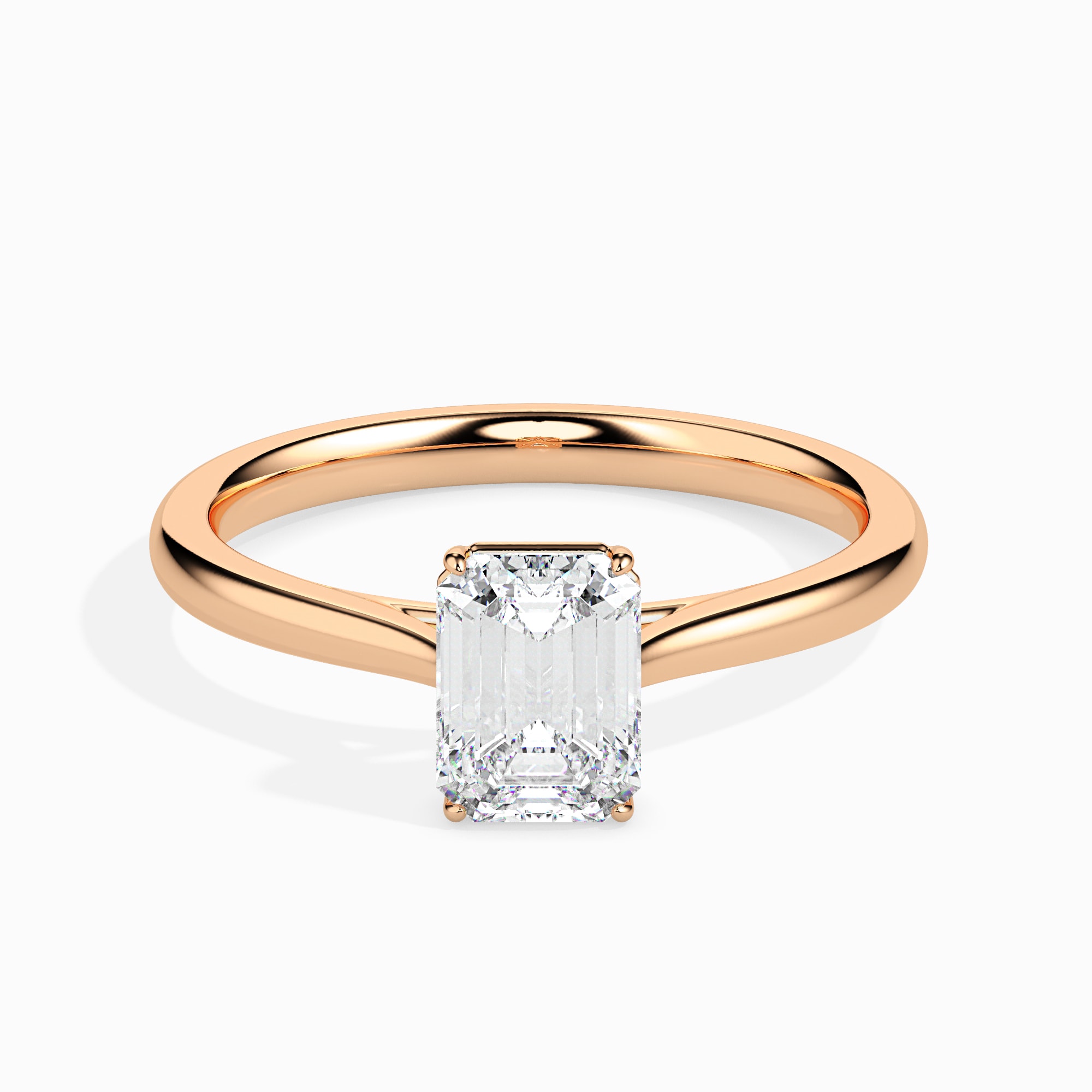 The Elara 1.02ct Emerald Solitaire Lab-Grown Diamond Ring