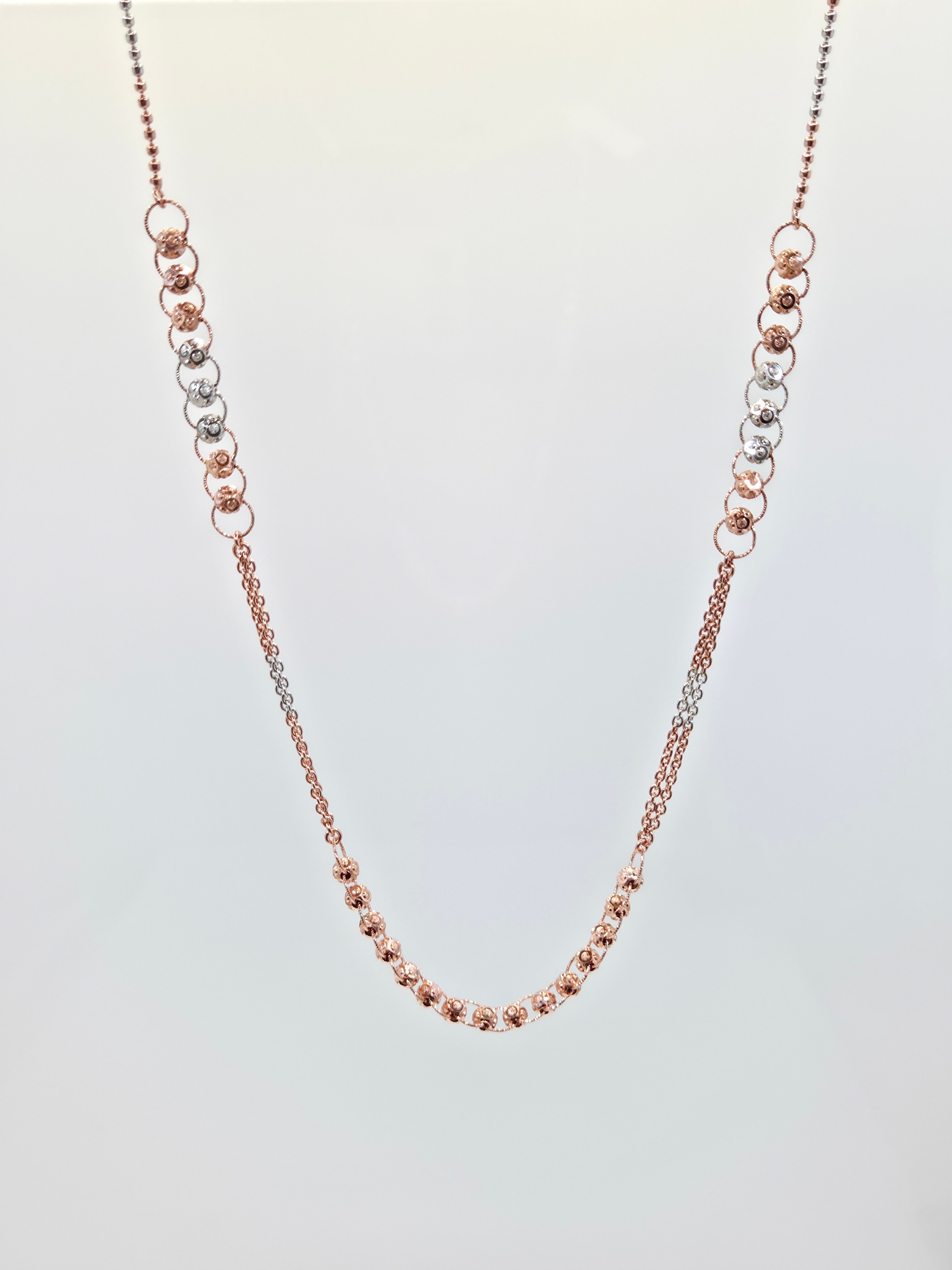 The Eclipse Multi-Tone 925 Silver Geometric Chain