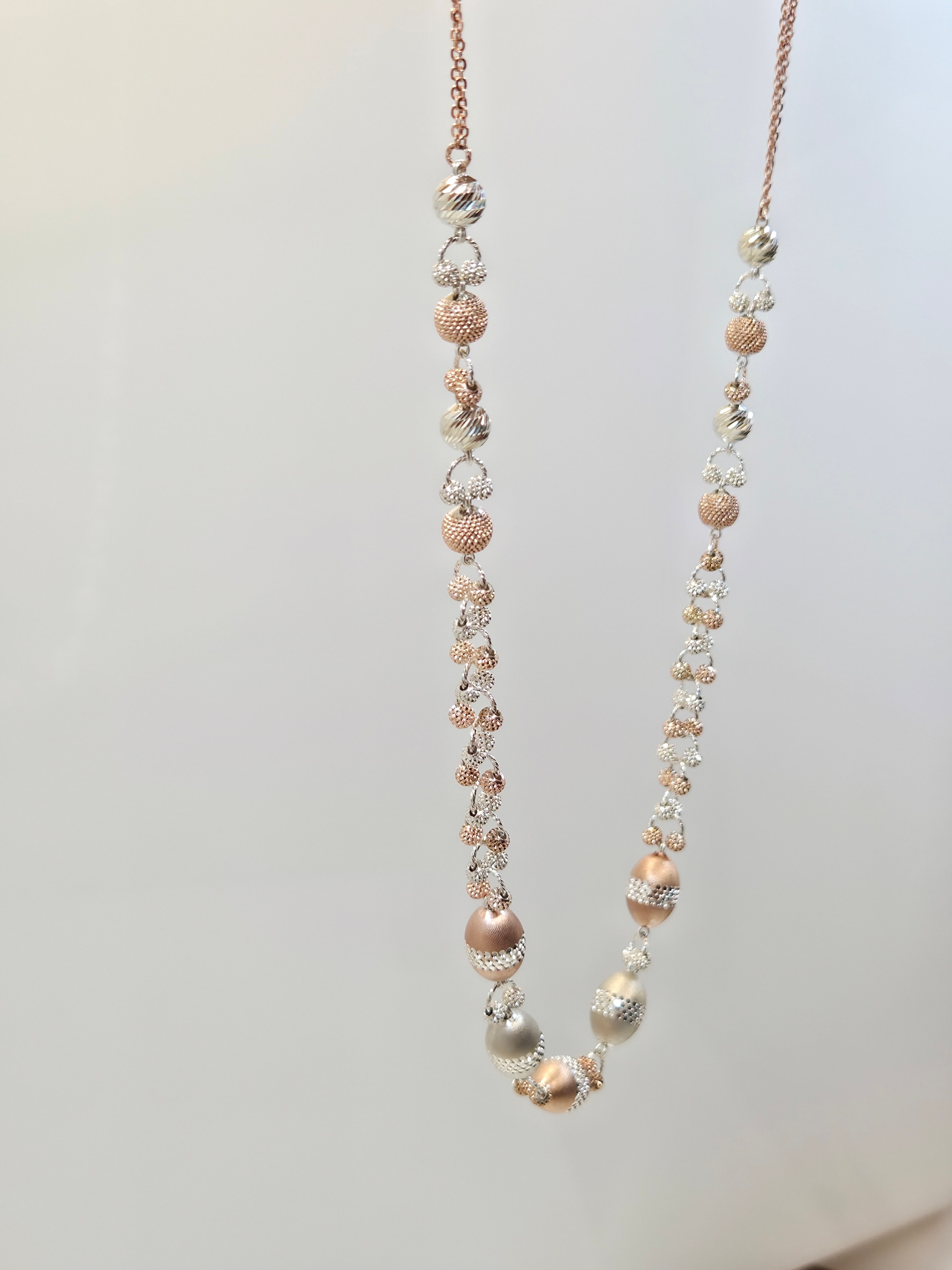 The Solstice Multi-Tone 925 Silver Ball Chain