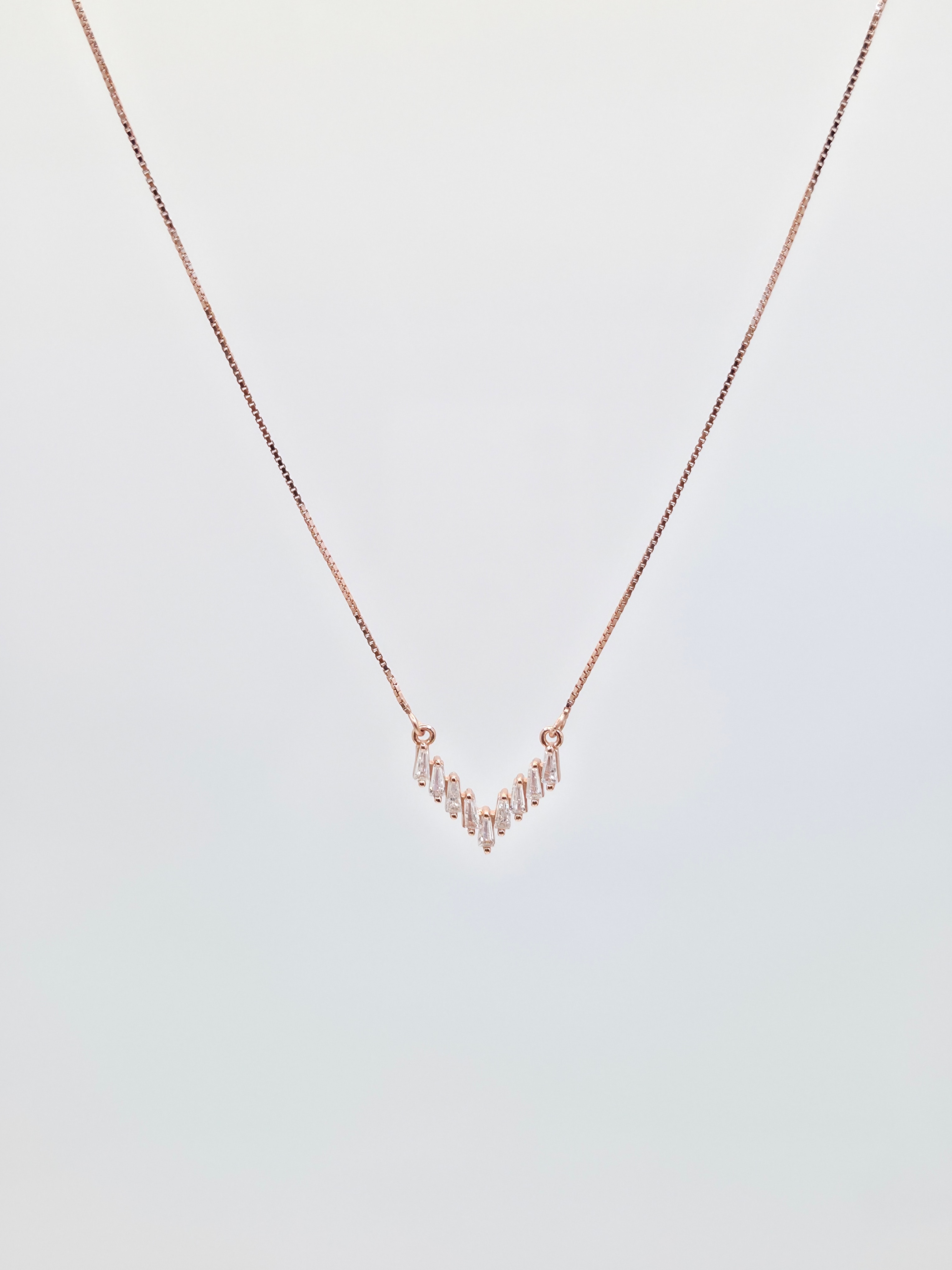 The Aether Rose Gold Zirconia 925 Silver Locket