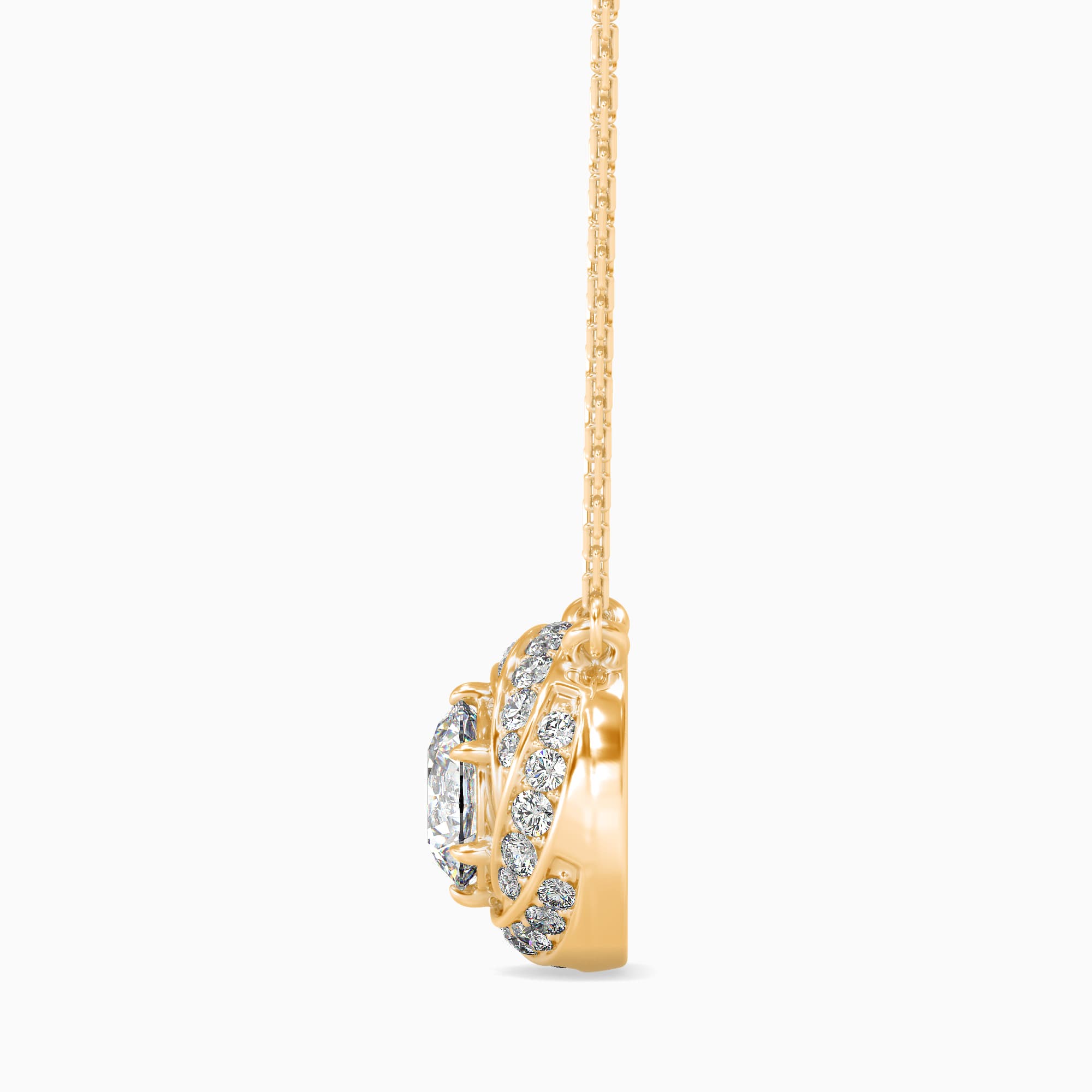The Solis Sunburst 1.00ct Lab-Grown Diamond Pendant