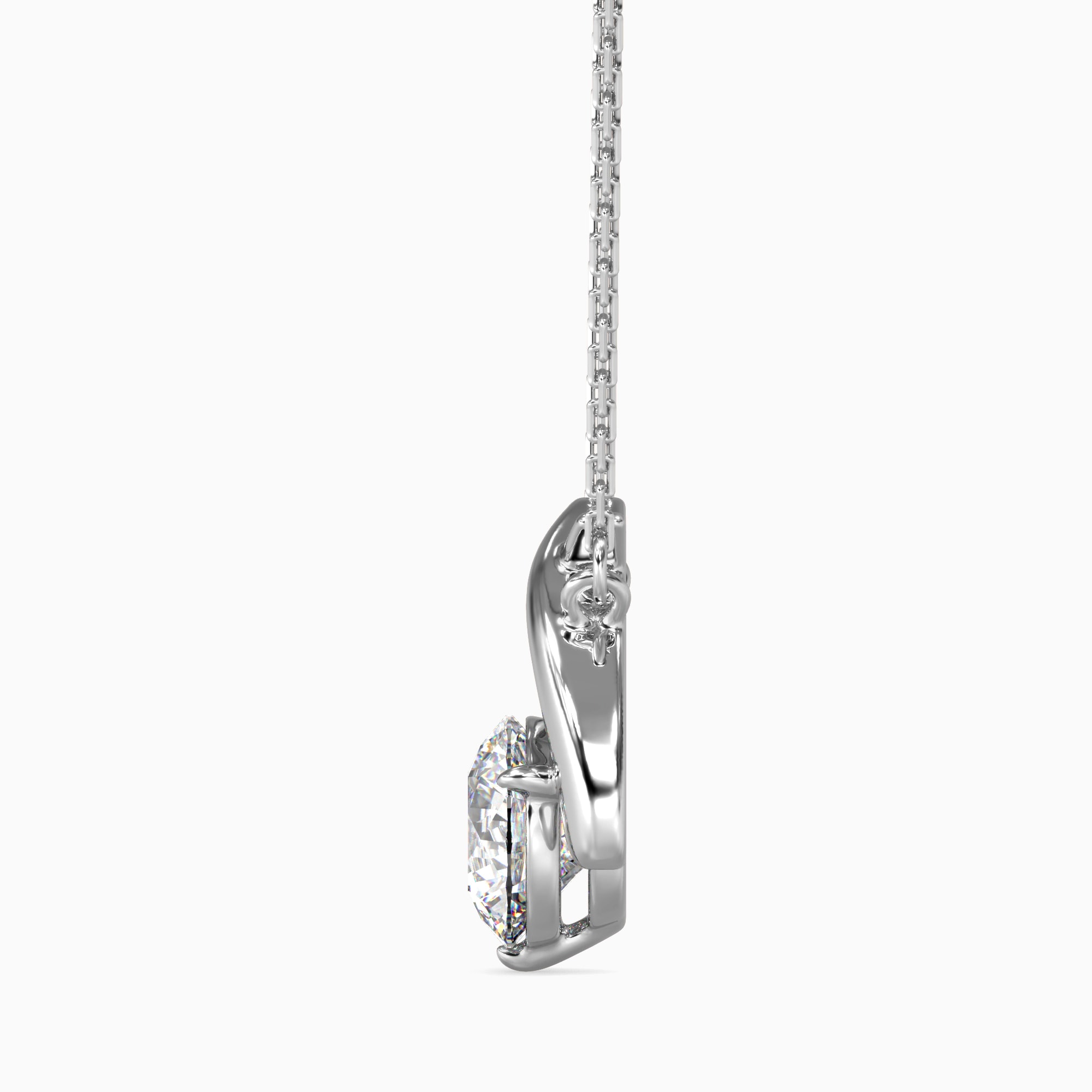 The Lotus Basket 1.03ct Solitaire Lab-Grown Diamond Pendant