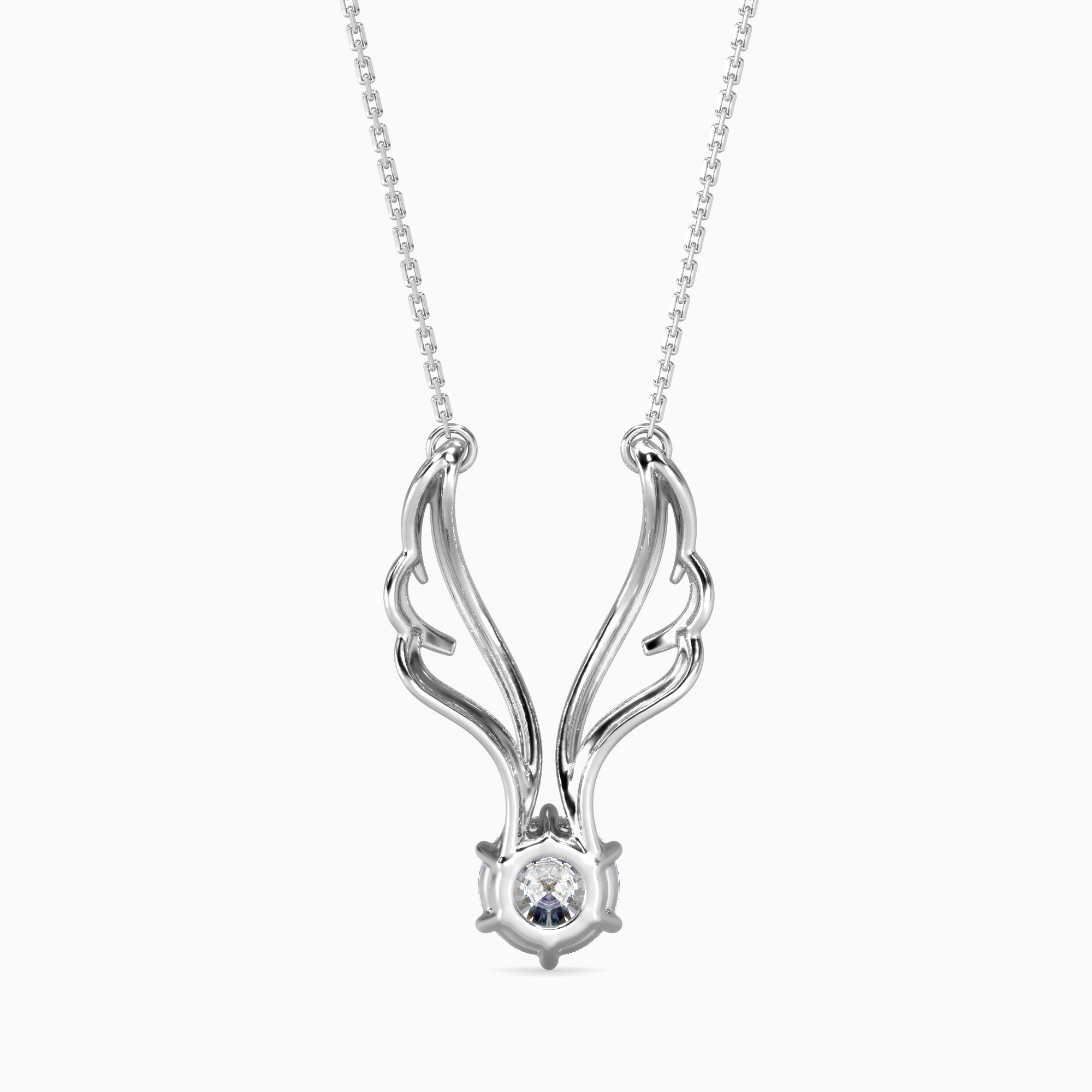 The Seraph Wing 1.03ct Solitaire Lab-Grown Diamond Pendant