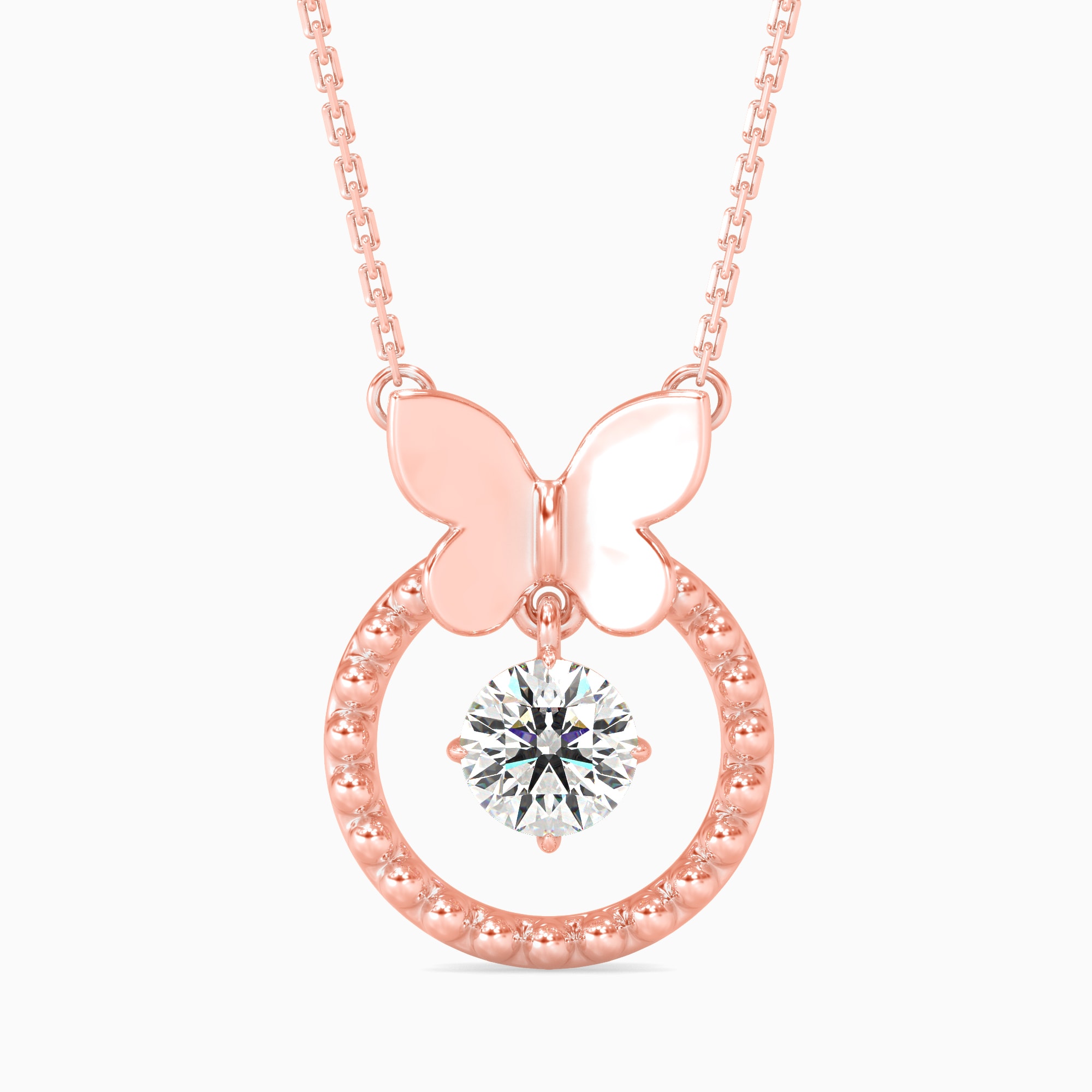 The Mariposa Circle 0.53ct Solitaire Lab-Grown Diamond Pendant