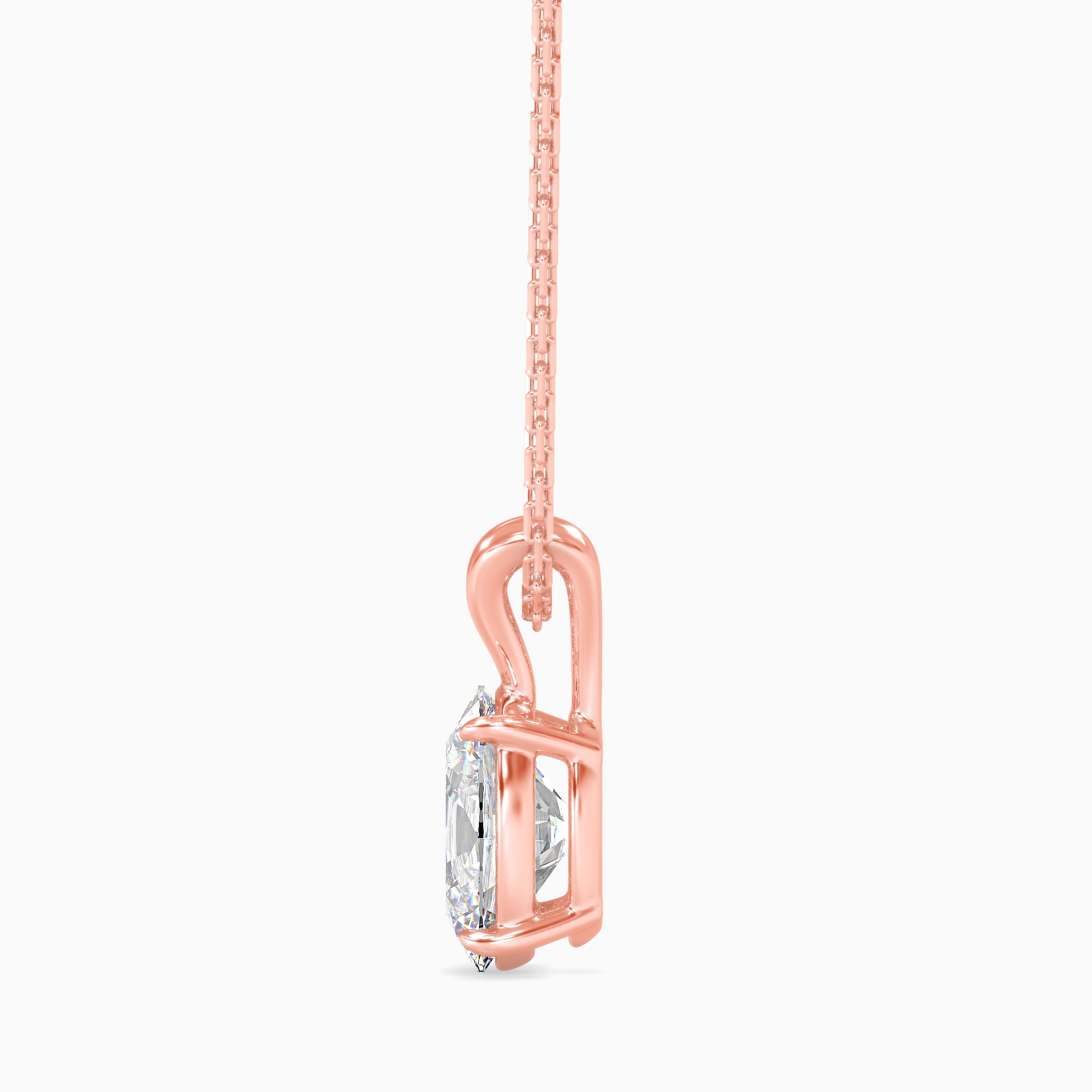 The Harmony Duo-Arm 1.00ct Oval Solitaire Lab-Grown Diamond Pendant