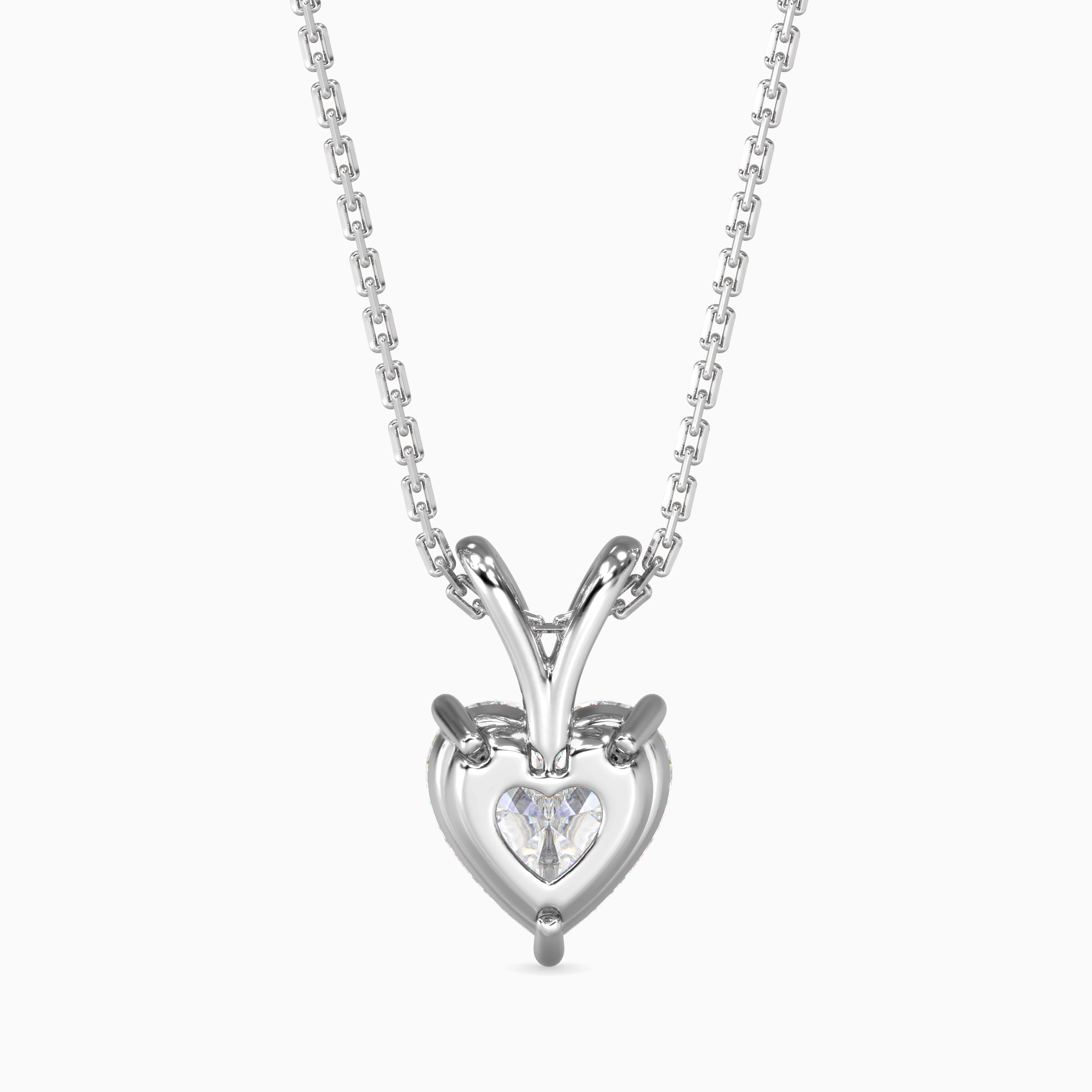 The Amour Duo-Arm 1.07ct Heart Solitaire Lab-Grown Diamond Pendant