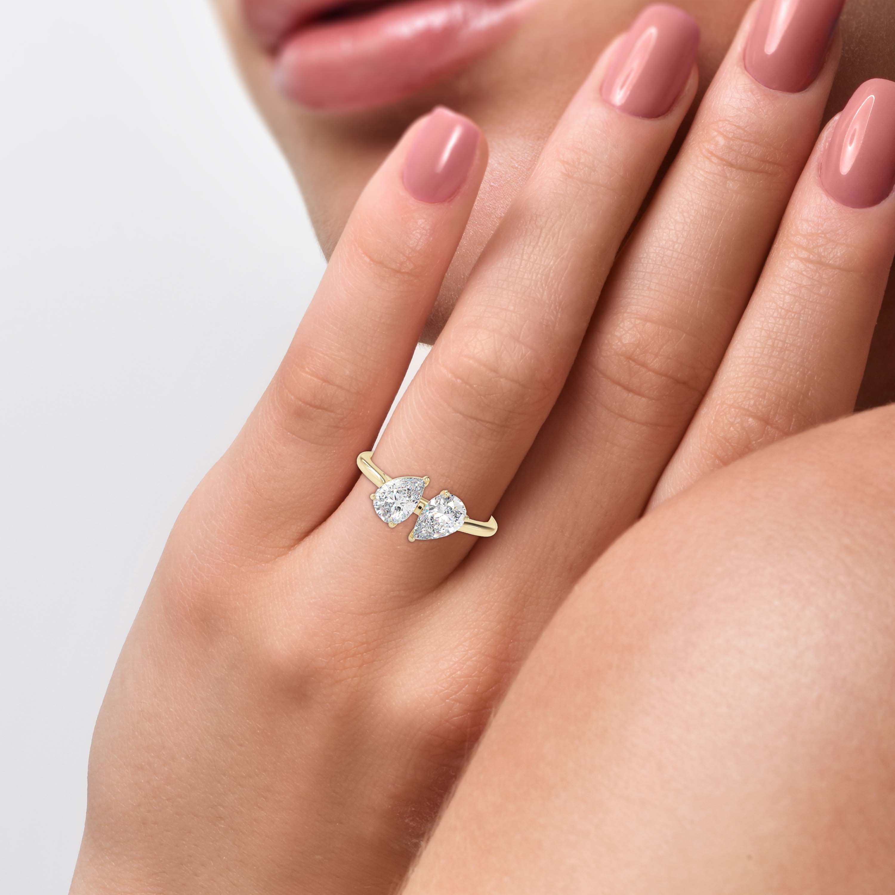 The Twins Toi et Moi 1.80ct Dual-Pear Lab-Grown Diamond Ring