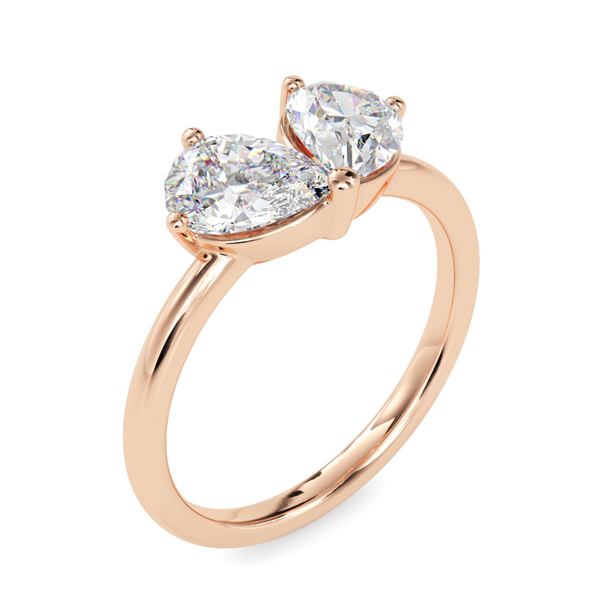 The Harmony Toi et Moi 1.62ct Dual-Pear Lab-Grown Diamond Ring
