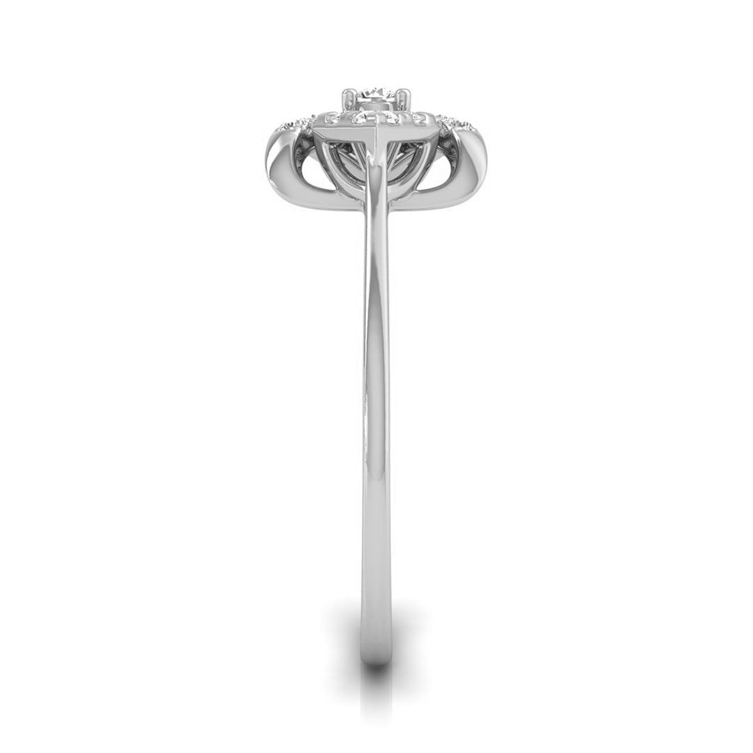 The Nova Chevron 0.18ct Lab-Grown Diamond Stacking Ring