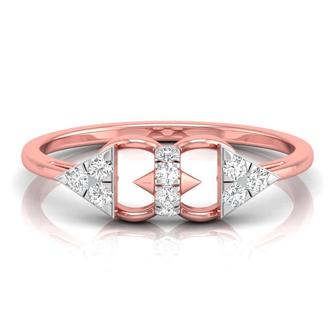 The Aria Open Cuff 0.13ct Lab-Grown Diamond Ring