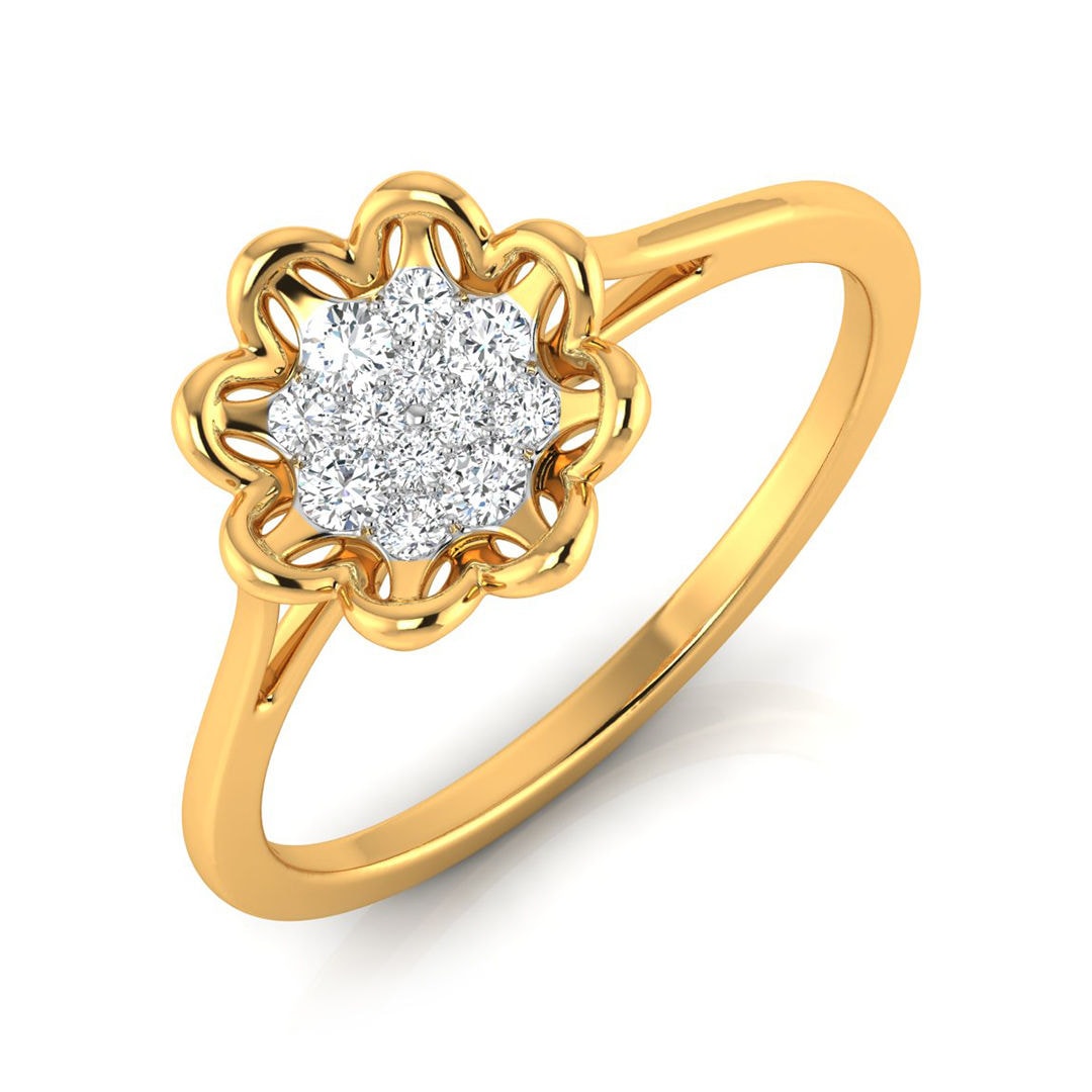 The Isla Curved 0.23ct Lab-Grown Diamond Stacking Ring