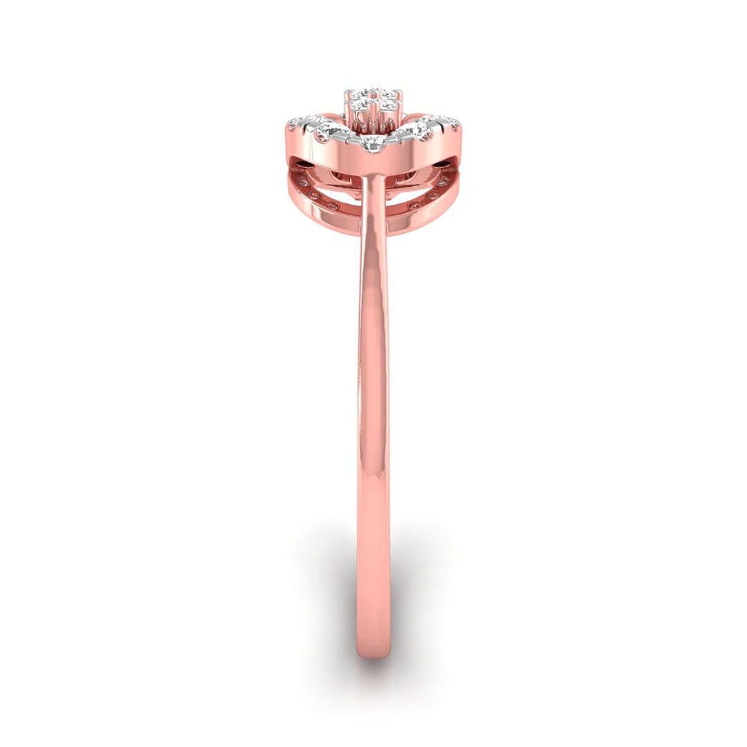 The Lyra Interlocking 0.19ct Lab-Grown Diamond Ring