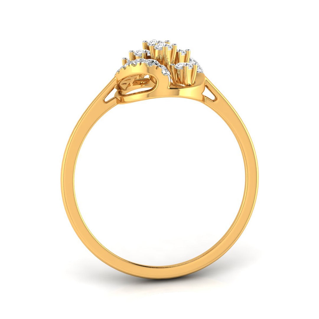 The Kaelo 0.20ct Lab-Grown Diamond Geometric Ring