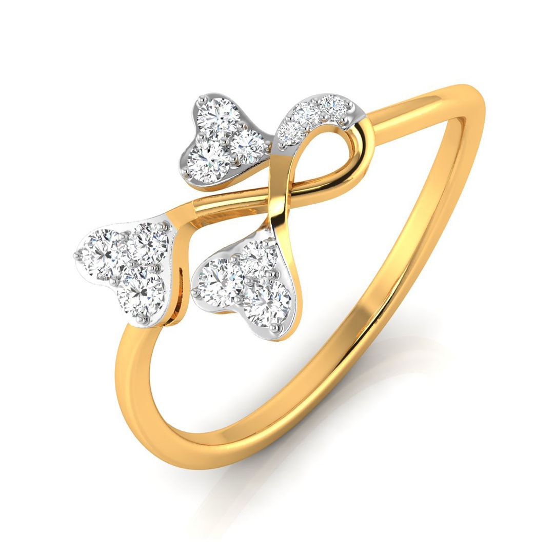 The Juliet Heart-Knot 0.17ct Lab-Grown Diamond Ring