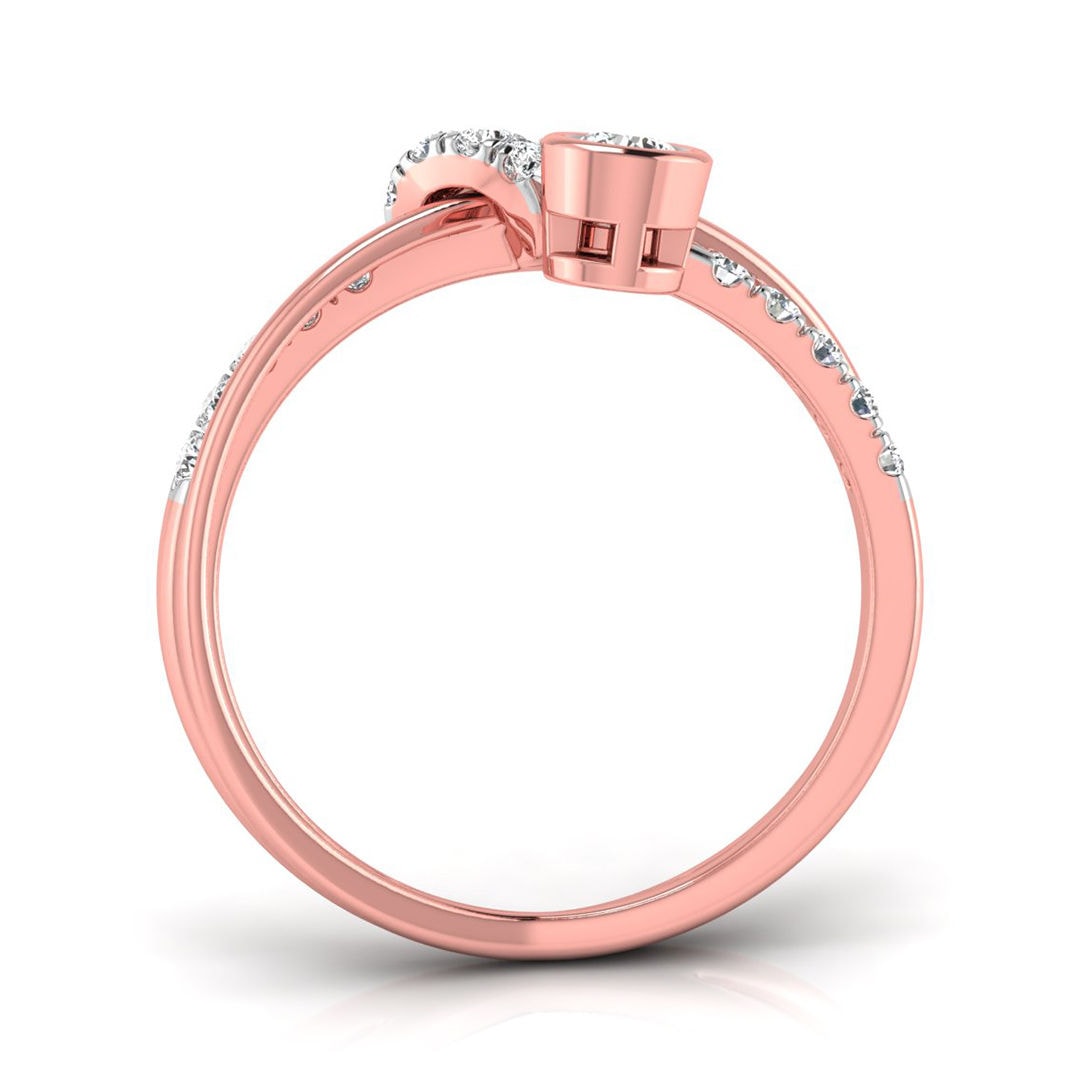 The Vega 0.32ct Lab-Grown Diamond Crossover Ring