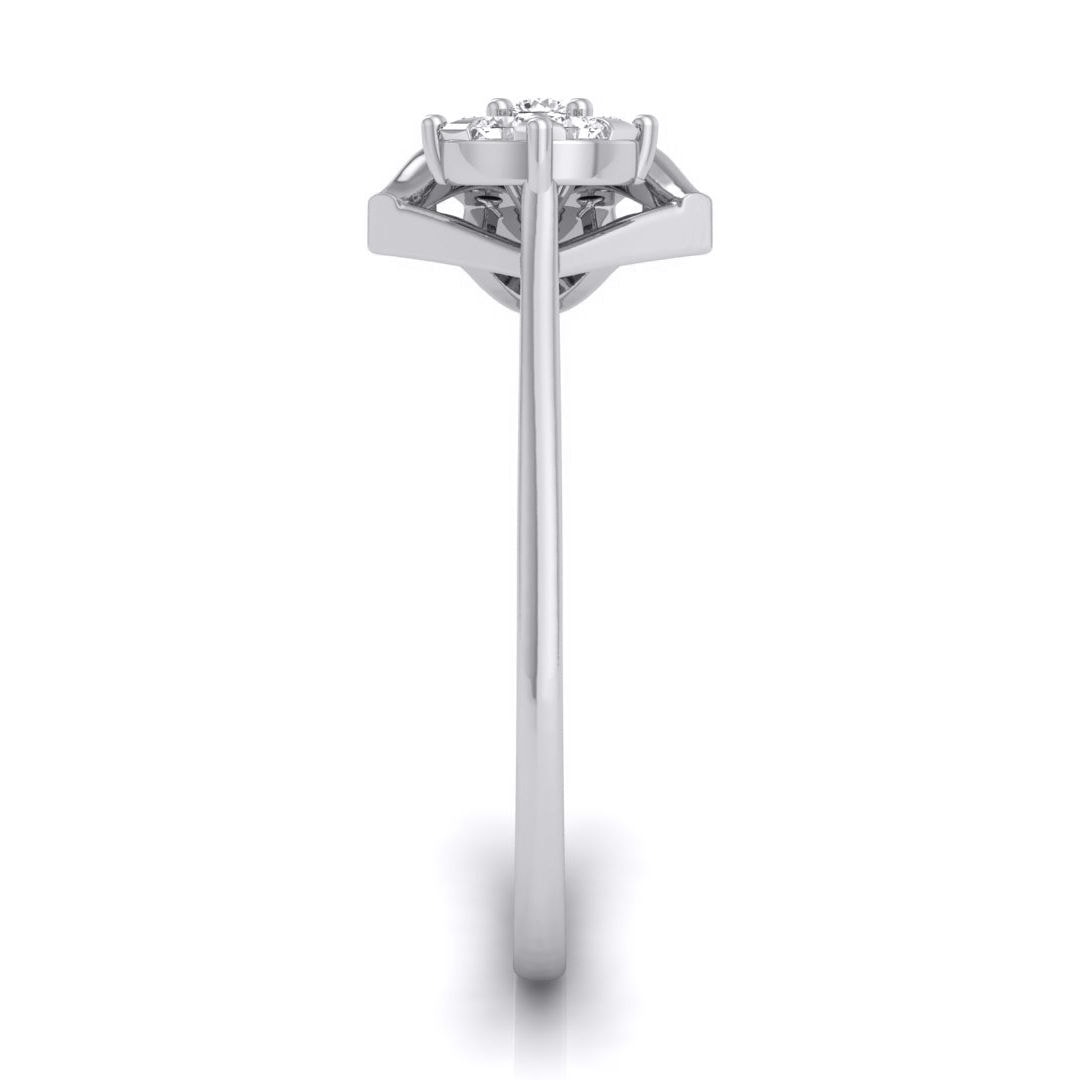 The Veda 0.19ct Lab-Grown Diamond Geometric Ring
