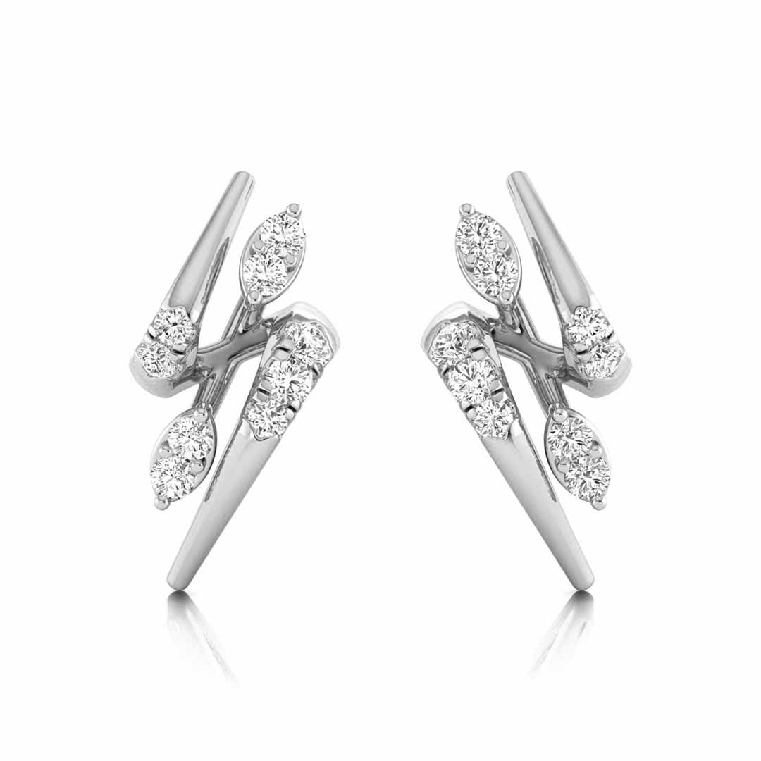 The Electra 0.14ct Lab-Grown Diamond Geometric Stud Earrings