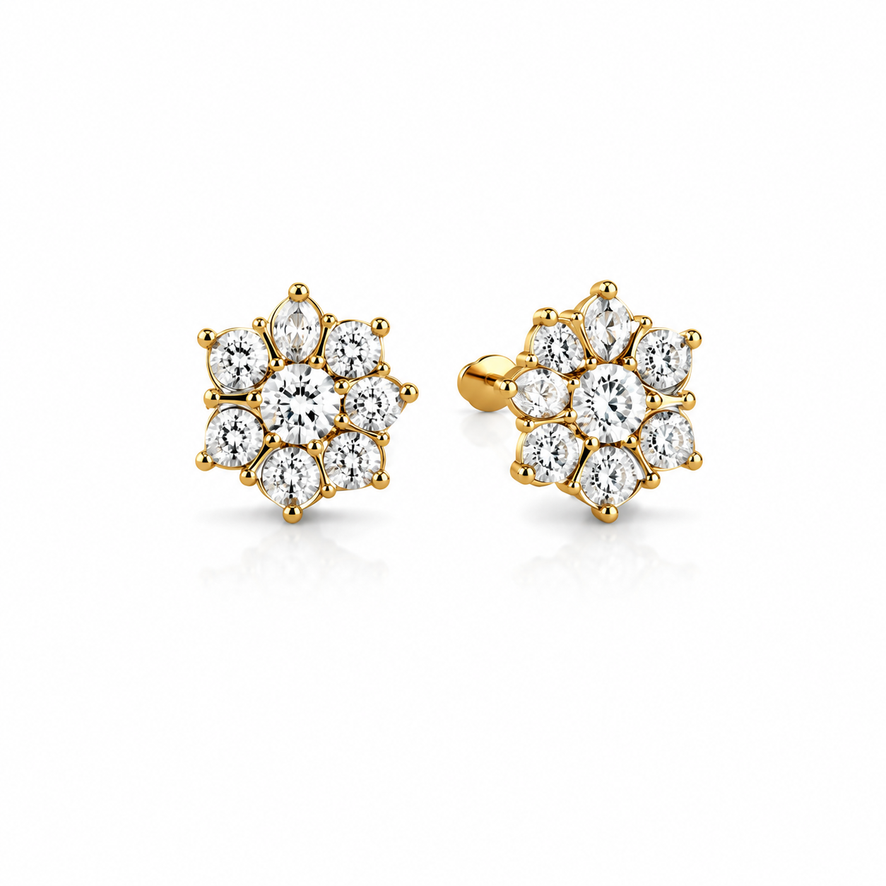 Noor floral studs