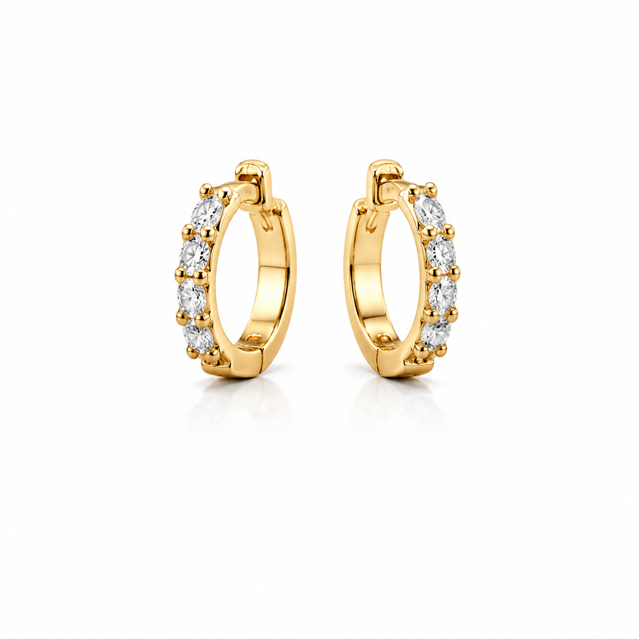 Aurelia diamond hoops