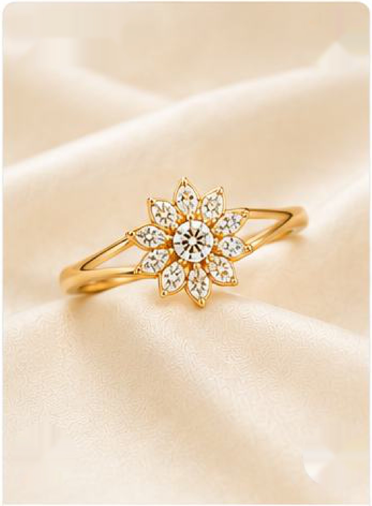 14K Gold Diamond Ring