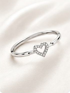 Silver Heart Ring