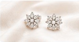 925 Silver Floral Stud Earrings